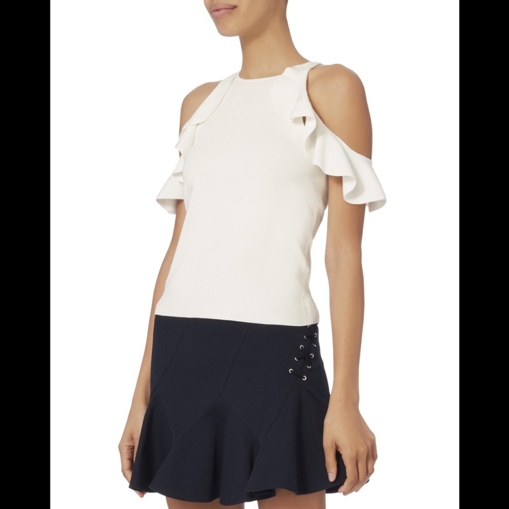 Jonathan Simkhai Hanging Ruffle Racer Tank - Picture 5 of 8